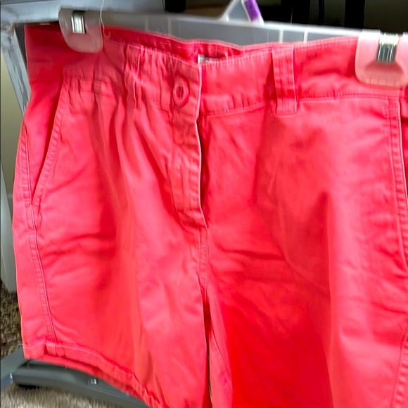 crown & ivy Pants - Crown & Ivy Pink Bermuda Shorts Lightweight Cotton